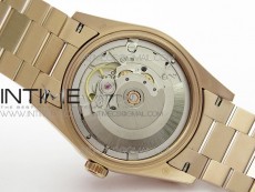 Day-Date 36 128235 RG/Crystal BP Best Edition Silver Crystal Marker Dial on RG President Bracelet A2836