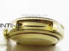 Day-Date 36 128235 YG/Crystal BP Best Edition White MOP Crystal Marker Dial on YG President Bracelet A2836