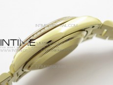 Day-Date 36 128235 YG/Crystal BP Best Edition YG Crystal Marker Dial on YG President Bracelet A2836