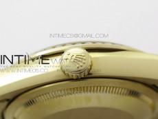 Day-Date 36 128235 YG/Crystal BP Best Edition Gray MOP Crystal Marker Dial on YG President Bracelet A2836