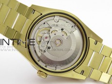 Day-Date 36 128235 YG/Crystal BP Best Edition Black Crystal Marker Dial on YG President Bracelet A2836