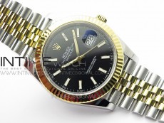 DateJust 41 126333 904L SS/YG VSF 1:1 Best Edition Black Dial on Jubilee Bracelet VS3235