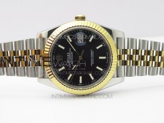 DateJust 41 126333 904L SS/YG VSF 1:1 Best Edition Black Dial on Jubilee Bracelet VS3235