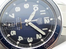 Autavia WBE5116 42mm SS KOR 1:1 Best Edition Blue Ceramic bezel Blue Dial on SS Bracelet SW200 (Free Nylon and Leather Strap)