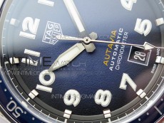 Autavia WBE5116 42mm SS KOR 1:1 Best Edition Blue Ceramic bezel Blue Dial on SS Bracelet SW200 (Free Nylon and Leather Strap)