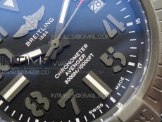 Seawolf 45mm DLC B50 1:1 BestEdition SuperLumed Yellow Dial Black Numeral Markers on Black Nylon Strap A2824(SuperThick Crystal)