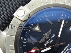 Seawolf 45mm DLC B50 1:1 BestEdition SuperLumed Yellow Dial Black Numeral Markers on Black Nylon Strap A2824(SuperThick Crystal)