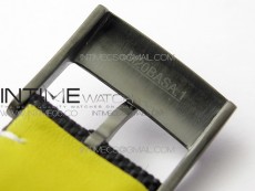 Seawolf 45mm DLC B50 1:1 BestEdition SuperLumed Yellow Dial Black Numeral Markers on Black Nylon Strap A2824(SuperThick Crystal)
