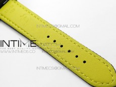Seawolf 45mm DLC B50 1:1 BestEdition SuperLumed Yellow Dial Black Numeral Markers on Black Nylon Strap A2824(SuperThick Crystal)