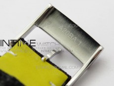 Seawolf 45mm SS B50 1:1 BestEdition SuperLumed Yellow Dial Black Sticks Markers on Black Nylon Strap A2824(SuperThick Crystal)