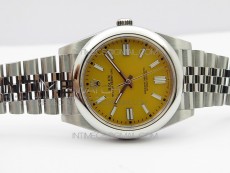Oyster Perpetual 41mm 124300 BP Best Edition Yellow Dial on SS Jubilee Bracelet