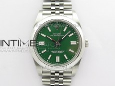 Oyster Perpetual 41mm 124300 BP Best Edition Green Dial on SS Jubilee Bracelet