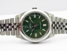 Oyster Perpetual 41mm 124300 BP Best Edition Green Dial on SS Jubilee Bracelet