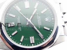 Oyster Perpetual 41mm 124300 BP Best Edition Green Dial on SS Jubilee Bracelet