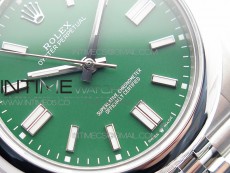 Oyster Perpetual 41mm 124300 BP Best Edition Green Dial on SS Jubilee Bracelet