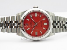 Oyster Perpetual 41mm 124300 BP Best Edition Red Dial on SS Jubilee Bracelet