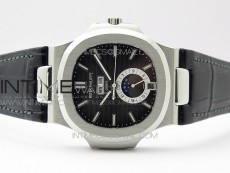 Nautilus 5726 Complicated SS GRF 1:1 Best Edition Gray Textured Dial on Leather Strap A324 V3