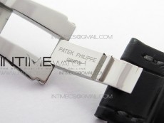 Nautilus 5726 Complicated SS GRF 1:1 Best Edition Gray Textured Dial on Leather Strap A324 V3