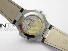 Nautilus 5726 Complicated SS GRF 1:1 Best Edition Gray Textured Dial on Leather Strap A324 V3