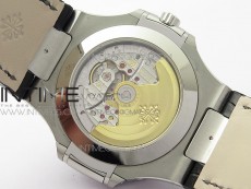 Nautilus 5726 Complicated SS GRF 1:1 Best Edition Gray Textured Dial on Leather Strap A324 V3