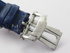 Nautilus 5726 Complicated SS GRF 1:1 Best Edition Blue Textured Dial on Blue Leather Strap A324 V3
