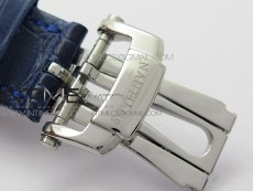 Nautilus 5726 Complicated SS GRF 1:1 Best Edition Blue Textured Dial on Blue Leather Strap A324 V3