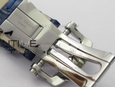 Nautilus 5726 Complicated SS GRF 1:1 Best Edition Blue Textured Dial on Blue Leather Strap A324 V3