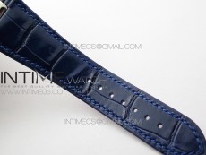 Nautilus 5726 Complicated SS GRF 1:1 Best Edition Blue Textured Dial on Blue Leather Strap A324 V3