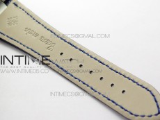 Nautilus 5726 Complicated SS GRF 1:1 Best Edition Blue Textured Dial on Blue Leather Strap A324 V3