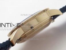 SuperOcean 42mm AB2010 RG B50 1:1 Best Edition Blue Dial Blue Ceramic Bezel on Black Rubber strap A2824