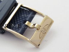 SuperOcean 42mm AB2010 RG B50 1:1 Best Edition Blue Dial Blue Ceramic Bezel on Black Rubber strap A2824