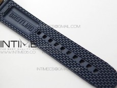 SuperOcean 42mm AB2010 RG B50 1:1 Best Edition Blue Dial Blue Ceramic Bezel on Black Rubber strap A2824