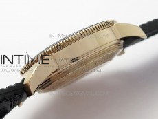 SuperOcean 42mm AB2010 RG B50 1:1 Best Edition Black Dial Black Ceramic Bezel on Black Rubber strap A2824