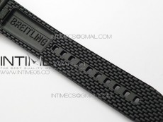 SuperOcean 42mm AB2010 RG B50 1:1 Best Edition Black Dial Black Ceramic Bezel on Black Rubber strap A2824