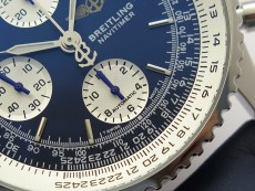 Navitimer 41mm SS B50 Best Edition SS Blue Dial Stick Markers on Blue Leather Strap A7750