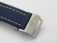 Navitimer 41mm SS B50 Best Edition SS Blue Dial Numeral Markers on Blue Leather Strap A7750