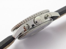Navitimer 41mm SS B50 Best Edition SS Black Dial Stick Markers on Black Leather Strap A7750