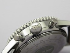 Navitimer 41mm SS B50 Best Edition SS Black Dial Stick Markers on Black Leather Strap A7750