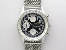 Navitimer 41mm SS B50 Best Edition SS Black Dial Numeral Markers on SS Bracelet A7750