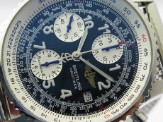 Navitimer 41mm SS B50 Best Edition SS Black Dial Numeral Markers on SS Bracelet A7750