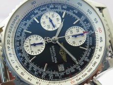 Navitimer 41mm SS B50 Best Edition SS Black Dial Stick Markers on SS Bracelet A7750