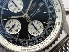 Navitimer 41mm SS B50 Best Edition SS Black Dial Stick Markers on SS Bracelet A7750