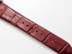Ladies' De Ville Trésor Diamond SS 3AF 1:1 Best Edition White Dial On Red Leather Strap Swiss Quartz