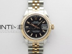 Datejust 31mm 279173 SS/RG BP Best Edition Black Stick Markers Dial on SS/RG Jubilee Bracelet ETA2671