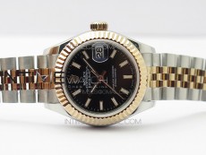 Datejust 31mm 279173 SS/RG BP Best Edition Black Stick Markers Dial on SS/RG Jubilee Bracelet ETA2671