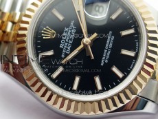 Datejust 31mm 279173 SS/RG BP Best Edition Black Stick Markers Dial on SS/RG Jubilee Bracelet ETA2671