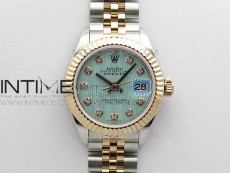 Datejust 31mm 279173 SS/RG BP Best Edition Blue Texture Dial on SS/RG Jubilee Bracelet ETA2671