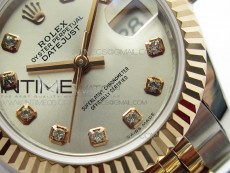 Datejust 31mm 279173 SS/RG BP Best Edition Silver Crystal Markers Dial on SS/RG Jubilee Bracelet ETA2671