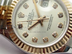 Datejust 31mm 279173 SS/RG BP Best Edition Silver Crystal Markers Dial on SS/RG Jubilee Bracelet ETA2671