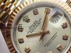 Datejust 31mm 279173 SS/RG BP Best Edition Silver Crystal Markers Dial on SS/RG Jubilee Bracelet ETA2671